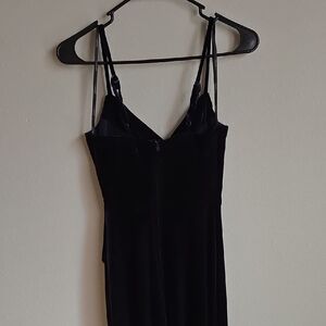 Midnight Blue Velvet Gown